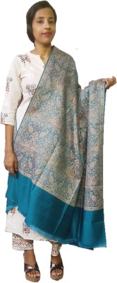 Royal-E-Kashmir Wool Self Design Women, Men Shawl(Multicolor)