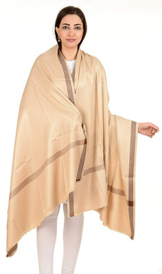 WEAVER VILLAS Wool Self Design Women Shawl(Multicolor)