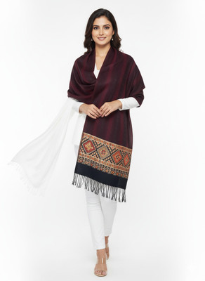 Kti Viscose, Acrylic Printed Women Shawl(Multicolor)