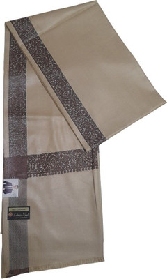 CHOUDHARYRETAILS Cashmere, Wool Striped, Solid, Woven Men, Women Shawl(Beige)