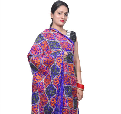 CHOUDHARYRETAILS Acrylic Embroidered Women Shawl(Multicolor)