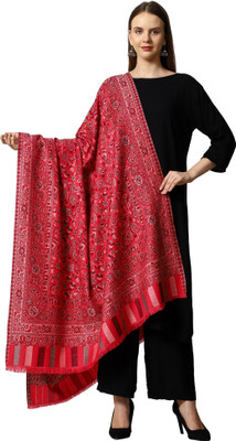 CHOUDHARYRETAILS Wool Floral Print Women Shawl(Multicolor)
