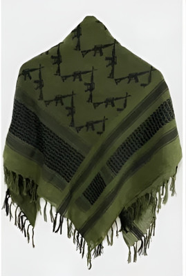 prarthana Cotton Embroidered Men, Women Shawl(Green)