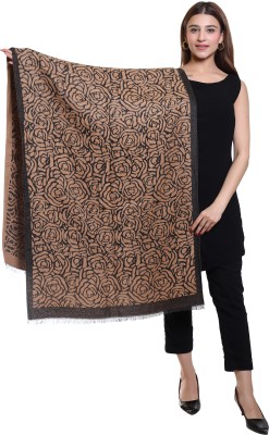 OSWAL Polyester Self Design Women Shawl(Brown)