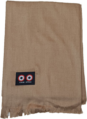 Sprha Wool Solid Men Shawl(Beige)