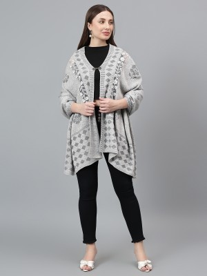 CANTABIL Acrylic Self Design Women Shawl(Grey)