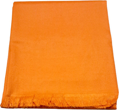CHANDRAVATI Wool Solid Men Shawl(Orange)