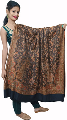 Kashmiri Thead Pashmina Printed Women Shawl(Multicolor)