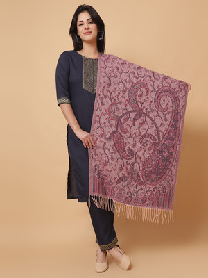 SCHp Wool Paisley Women Shawl(Multicolor)