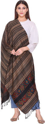 MANBHAV Acrylic Woven Women Shawl(Multicolor)