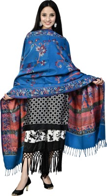 FusFus Wool Paisley Women Shawl(Blue)