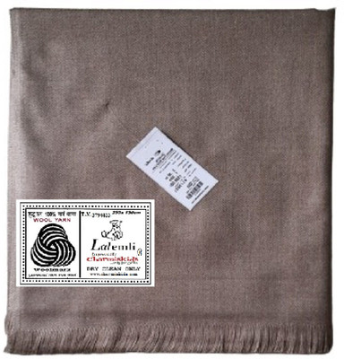 Lalemli by charmiskids Wool Solid Men Shawl(Brown)