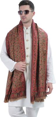 manra Wool Woven Men Shawl(Beige)