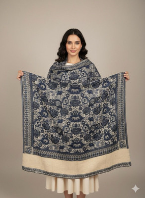Sia and fab Wool Woven Women Shawl(Multicolor)