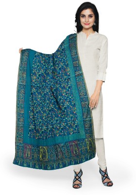 kaps Cashmere, Pashmina Paisley Women Shawl(Light Green)