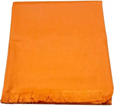 Dhariwal Wool Solid Men Shawl(Orange)