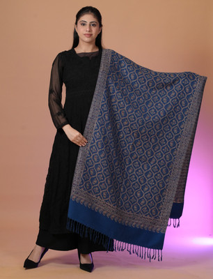 SHIFNEEN Acrylic Woven Women Shawl(Multicolor)