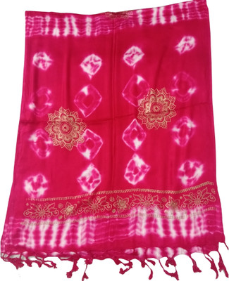 Pransh Collections Generic Printed Women Shawl(Pink)