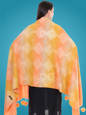 Daily Needs Shop Pashmina Self Design Women Shawl(Orange)