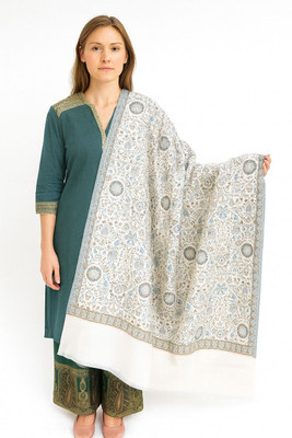 CHOUDHARYRETAILS Wool Self Design Women Shawl(Light Green)