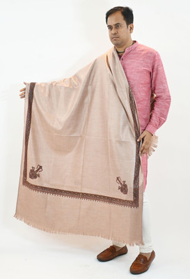 Vrinde Wool Printed Men Shawl(Pink)