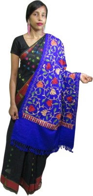 Kashmiri queen Cashmere Embroidered Women Shawl(Multicolor)