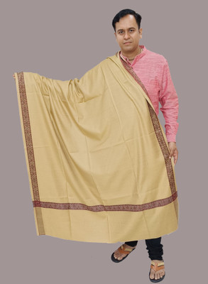 Vrinde Wool Solid Men Shawl(Yellow)