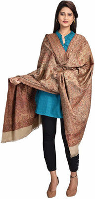 CHOUDHARYRETAILS Viscose Floral Print Women Shawl(Beige)