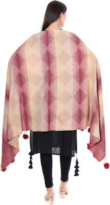 Daily Needs Shop Pashmina Self Design Women Shawl(Red)
