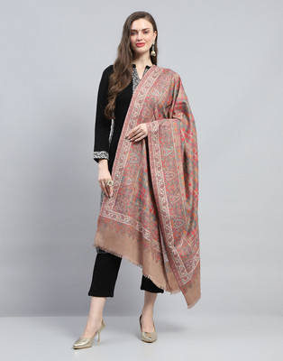 MONTE CARLO Wool Self Design Women Shawl(Multicolor)