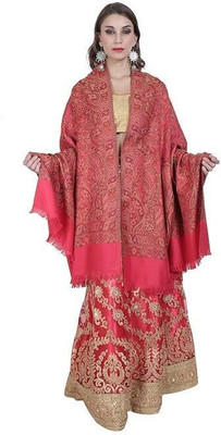 CHOUDHARYRETAILS Pashmina Self Design Women Shawl(Pink)