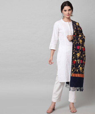 HEMLOCK Wool Self Design Women Shawl(Multicolor)