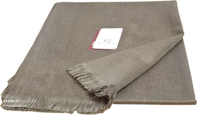 CHARMISKIDS Cashmere Solid Men Shawl(Brown)