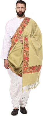 Life and style Wool Embroidered Men Shawl(Red)