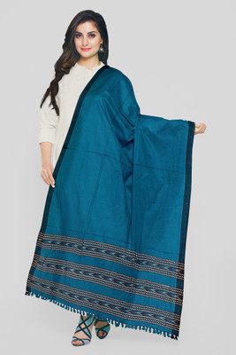 Zaria Fabs Wool Woven Women Shawl(Blue)