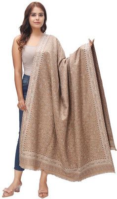 manra Wool Woven Women Shawl(Beige)