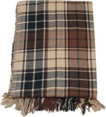 CHANDRAVATI Wool Solid Men Shawl(Black)