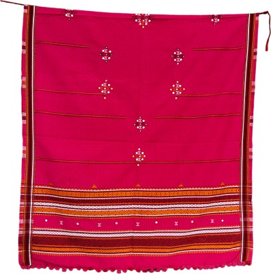 TAVAN Wool Embroidered Women, Men Shawl(Pink)