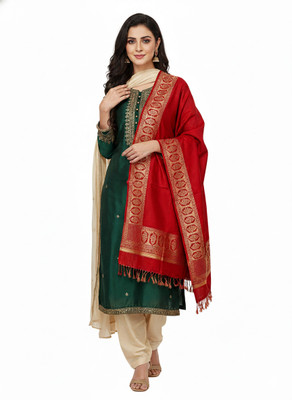 Kti Viscose, Acrylic Printed Women Shawl(Maroon)