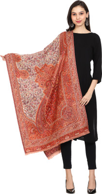 swi stylish Wool Printed Women Shawl(Multicolor)