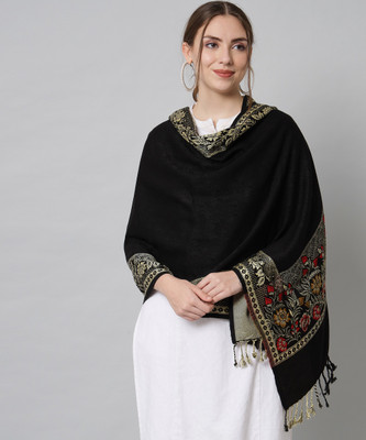 BUDAPEST Wool Woven Women Shawl(Multicolor)