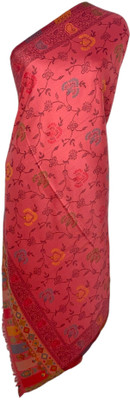 Sassi Wool Floral Print Women Shawl(Multicolor)