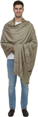 Sprha Wool Self Design Men Shawl(Grey)