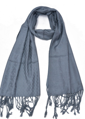 Yuvi Creation Viscose Solid Men, Women Shawl(Grey)