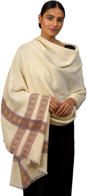 Kriti Wool Woven Women Shawl(Beige)