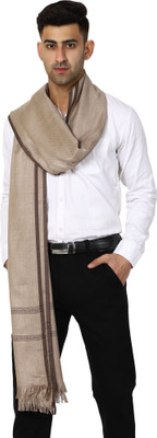 CHOUDHARYRETAILS Wool Striped Men Shawl(Brown)