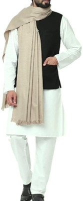 OSWALL Pashmina Solid Men Shawl(Brown)