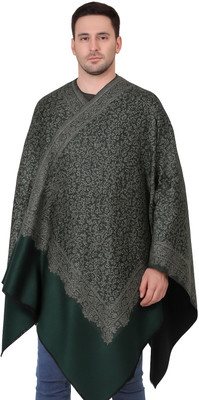 Life and style Wool Printed Men Shawl(Green)