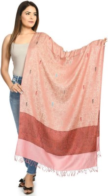 manra Cashmere Woven Women Shawl(Pink)