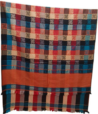 PRIDE SALES Wool Floral Print Women Shawl(Multicolor)